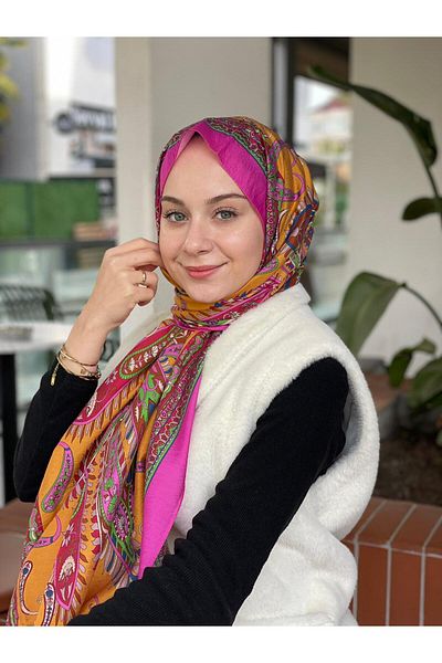 Loryan Φούξια Loryan Scarf Diamond Mabel Σάλι
