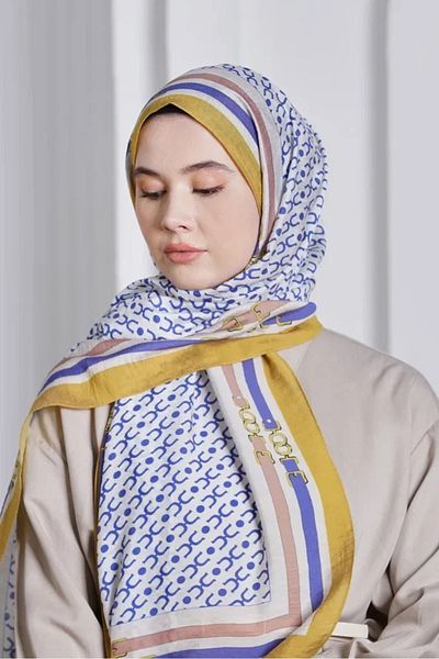 Loryan Eșarfă Loryan muștar Diamond Royal Shawl