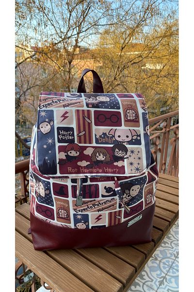 TALKING DREAMS Claret Red Harry Potter Backpack