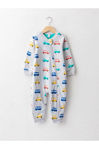 LC Waikiki Gray 1.6 Tog Fiber Baby Boy Sleeping Bag
