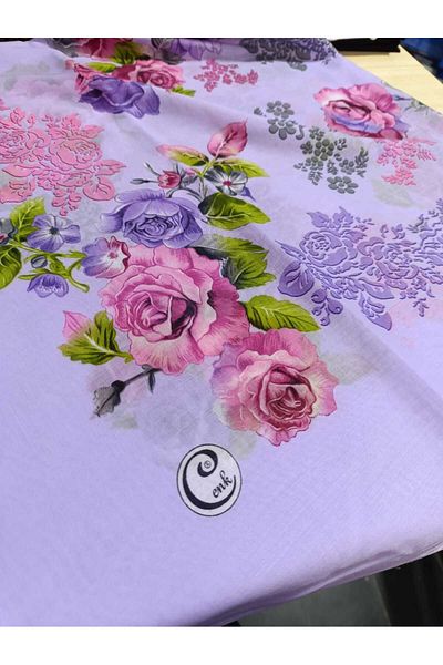 ÇEÇEN HOME (2 Τεμάχια) Νέο Μοντέλο 100 CM Έγχρωμο Κέντημα Γραφής