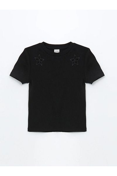LC Waikiki LCW Kids Crew Neck για κορίτσια Crop T-shirt
