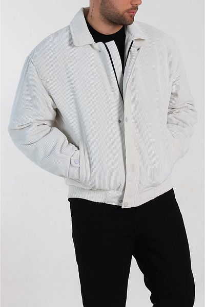 Moderk Velvet Oversize Quilted Winter Men's Jacket Coat