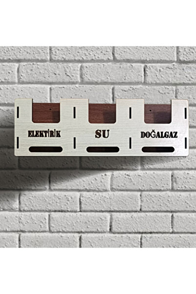 Şirin Lazer APARTMAN ORTAK  ALAN ELEKTİRİK DOĞALGAZ SU FATURA KUTUSU AHŞAP MDF
