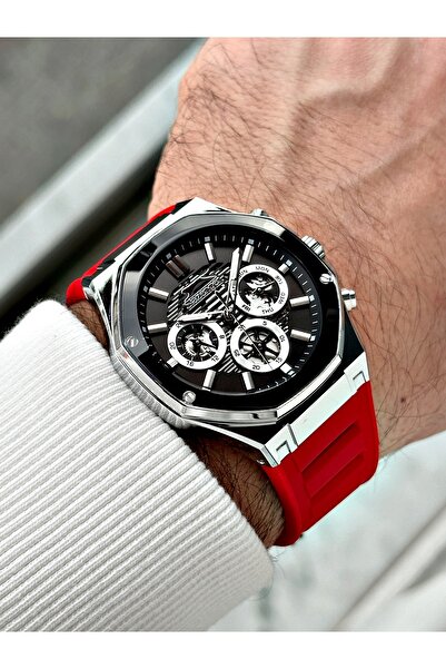 Slazenger Fonksiyonlu 10 Atm Su Geçirmez Silikon Kordon Erkek Kol Saati 2390