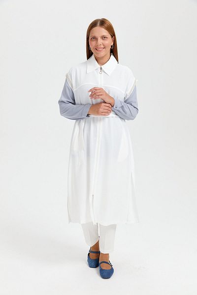 Nihan Vestă albă confortabilă