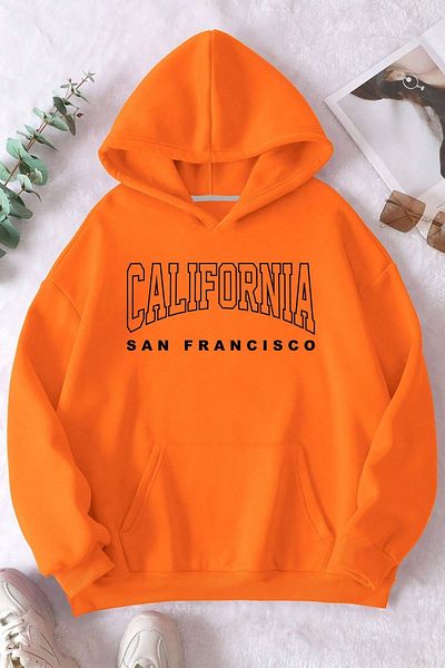 uyguntarz Übergroßes Sweatshirt mit California-Print