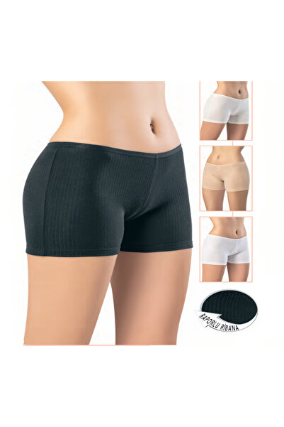 BENALİ Underwear Kota Raporlu Ribana Shorts 6-Pack