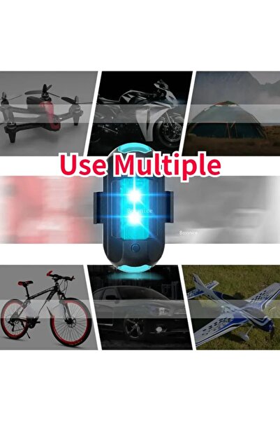 GMD Drone Çakarlı Lamba 7 Renk Su Geçirmez Kumandalı 2 Adet