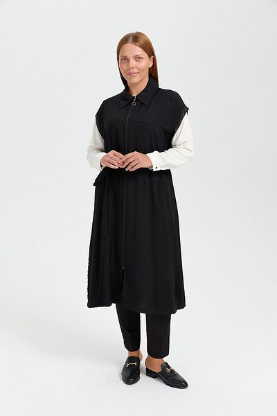 Nihan Black Comfortable Vest