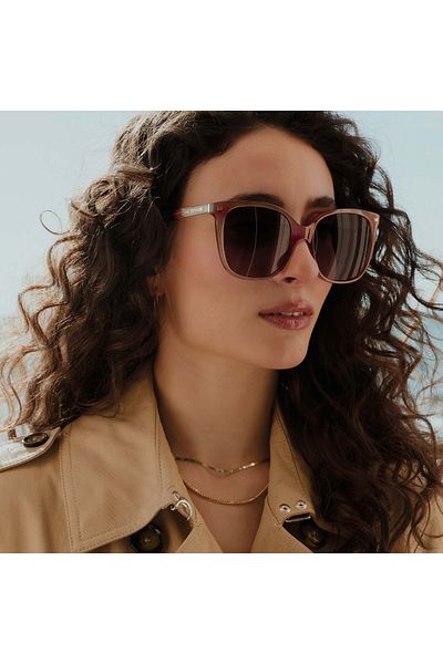 Isabel Bernard La Villette Raison Transparent Beige Quadratisch Sonnenbrille Ib400007-02-14