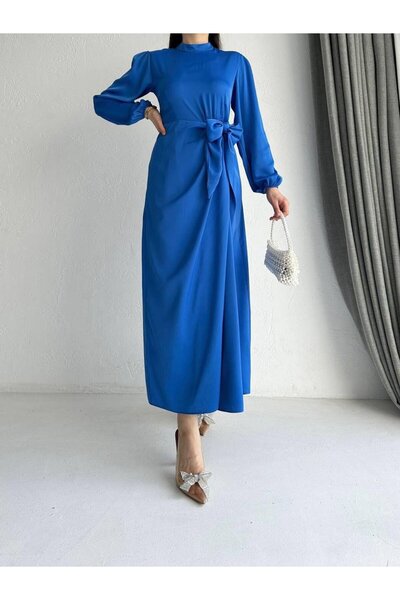 MELEK ARAZ فستان ساكس سيفيل