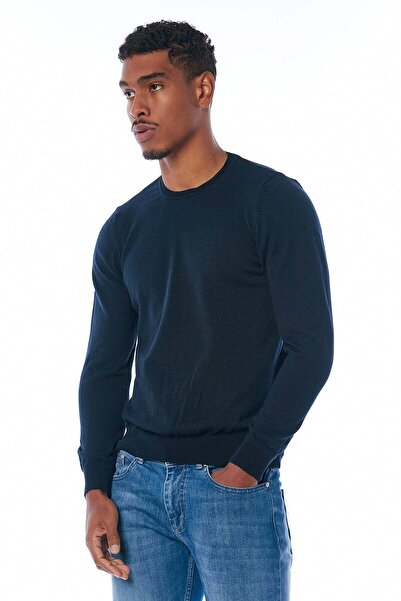 Galvanni Osaka Navy Men's Navy Blue Sweater