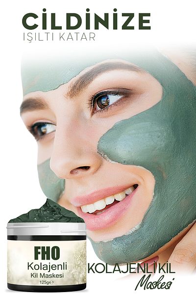 FHO Freshen Hair Blackhead - Anti-Acne and Pimple Collagen Clay Mask 125Gr