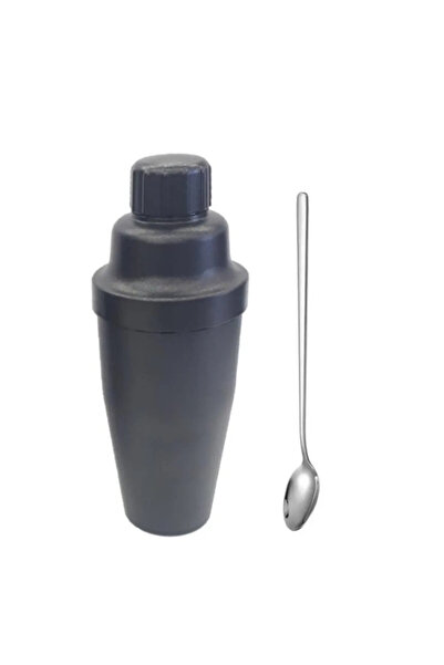 adin tasarım Cocktail Making Set 2 Polycarbonate Shaker 700 Cc + Flat Bar Spo...