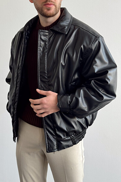 Moderk Oversize Vintage Erkek Deri Ceket