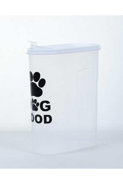 DEEMBRO 2.5 kg Dog Food Storage with Lid Plastic Clear - 23X10X29 cm Size