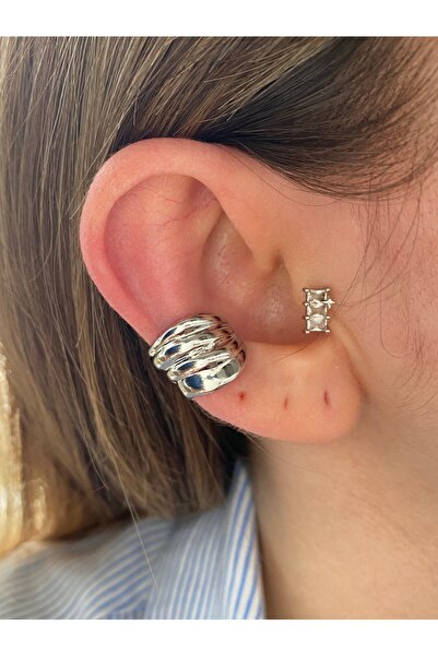 Pinery Jewels Burgu Altın Kaplama Kadın Kıkırdak Küpe