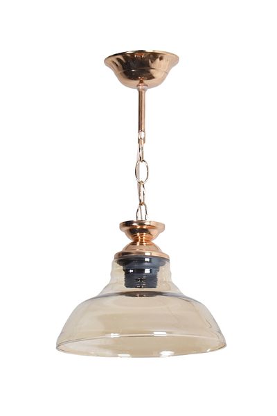 Modavize Chain Modern Design Hall Kitchen Entrance Children's Room Gold - Gold Color Honey Glass Single Chandelier
