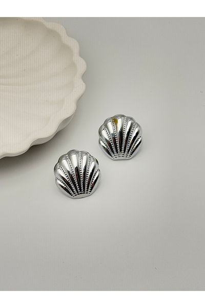 ilvesa shop نموذج صدف أقراط لامعة أنيقة