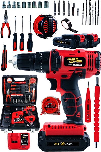 Lieber German Alman Darbeli 14.4 Volt 2 Amper Bakır Sargılı Tam Profesyonel Ç...