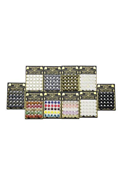 opencart Yeni 25Pcs Takim Miknatisli Eşarp Şal Klipsi 1 Kart (4172) !!!