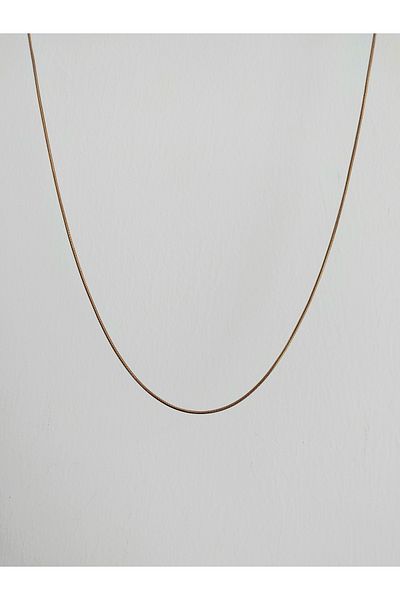 Alexis Carrel Unisex Thin Italian Snake Model Steel Necklace