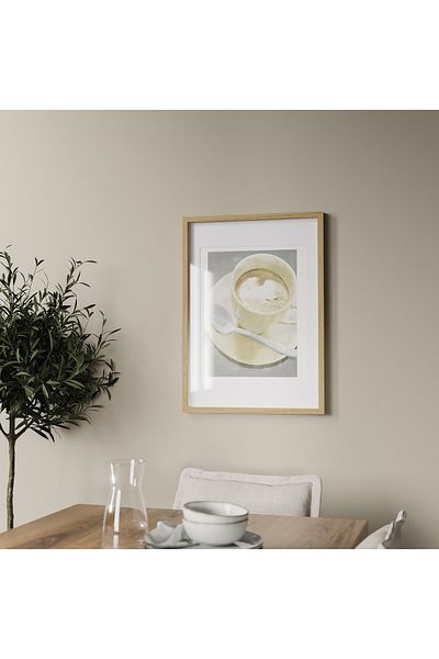 IKEA RÖDALM Oak 50x70 CM - Ξύλινη κορνίζα φωτογραφιών με πάνω από το σφάνταρ και παχιά άκρη