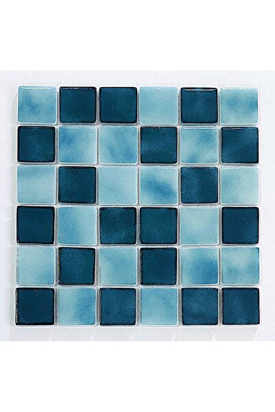 MozaiKristaL Havuz Ve Tüm Yüzeyler Için 50x50mm Turkuaz Mix. 31.5x31.5cm File...