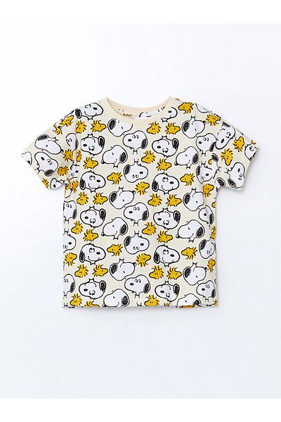 LC Waikiki Lcw Kids Crew Neck Snoopy Printed Boys Pajamas Set