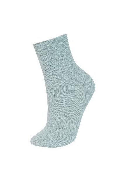 DeFacto Bequeme elastische 5-teilige Baumwollsocken für Damen E2060axns