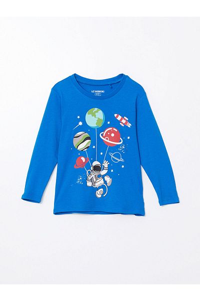 LC Waikiki Set de pijamale pentru băieți cu imprimeu pentru copii LCW
