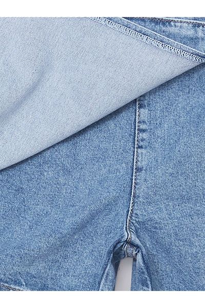 LC Waikiki LCW Kids Jeans-Shorts-Rock für Mädchen mit elastischem Bund