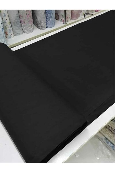 AYGÜN 200cm Length - 1.50cm Landing Black Cotton Curtain-Duvet Cover-Board-Fon