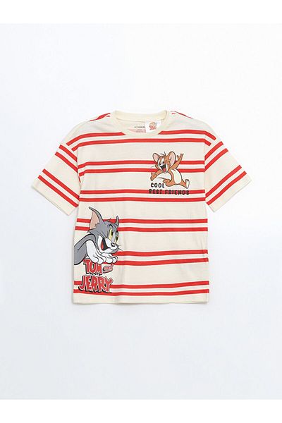 LC Waikiki Lcw Tom and Jerry Printed Boys' T-Shirt and Shorts 2-Piece