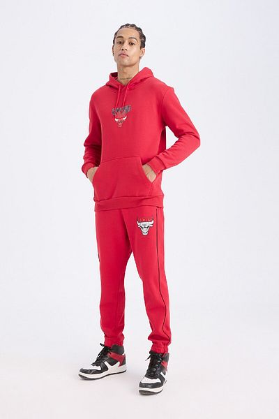 DeFacto Chicago Bulls Fit Jogger αθλητική φόρμα - Stanart δεμένη μέση D6564ax25sp