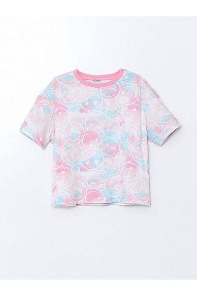 LC Waikiki LCW Kids Crew Neck T-Shirt για κορίτσια 2 Συσκευασία