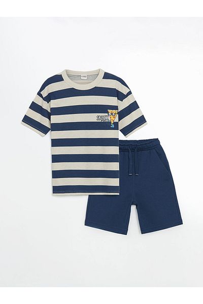 LC Waikiki Crew Neck Boys T-Shirt and Shorts