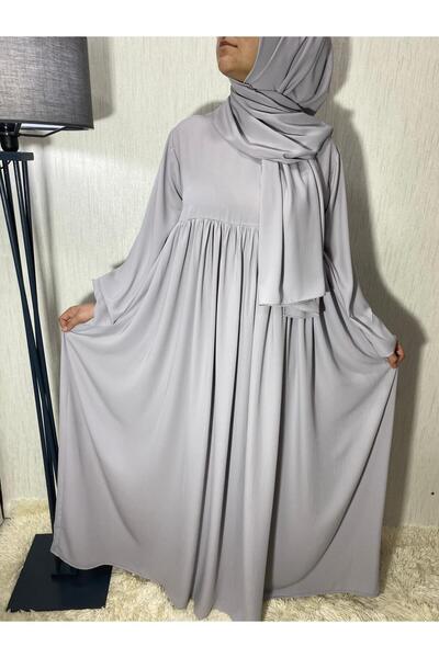 ARLİNKAR Iron-Free Silk Ferace with Shawl and Robe - Super Draped