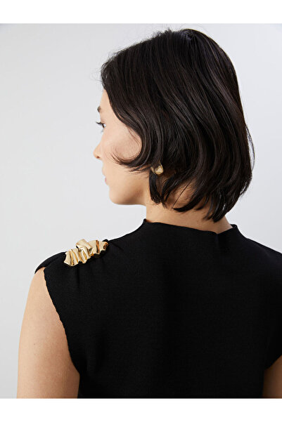 LC Waikiki Black Mock Neck Women's Knitwear Sweater