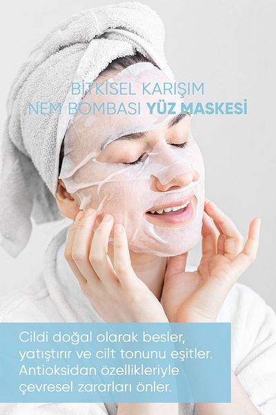 Besame Herbal Mixture Herbal Mixture Moisture Bomb Paper Face Mask 15 ml