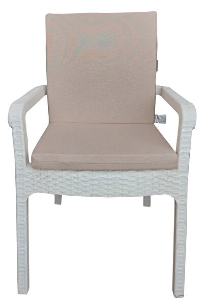 mirzade 4 Adet Elit Yüksek Arkalı Minder Duck Bezi-a.bej