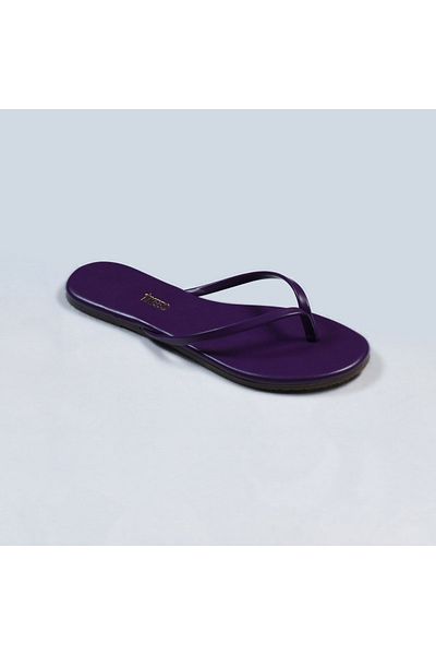 Tkees Women's Purple Classic Stylish Daily Flip Flops