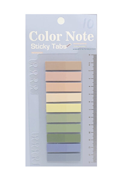 sibga tasarım Şeffaf Renkli Postit Post-it Post It. Kitap Ayracı Ayraç Postit Sticker Not Kağıdı 200 Yaprak