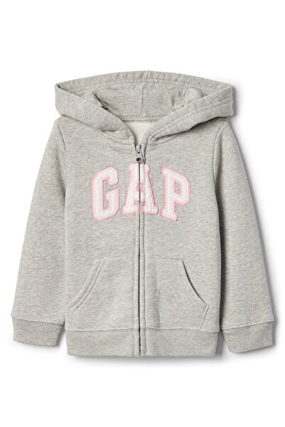 GAP Kız Bebek Gri Gap Logo Sweatshirt