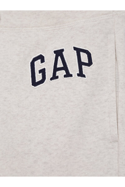 GAP Kadın Bej Logo Jogger Fleece Eşofman Altı