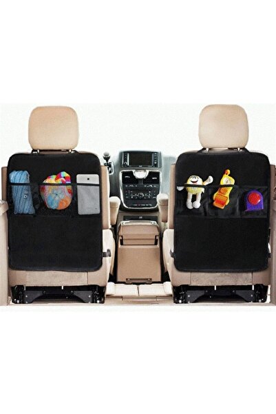 mc.pierobaby Black Car Seat Protective Net Pocket Cover - 2 Pieces