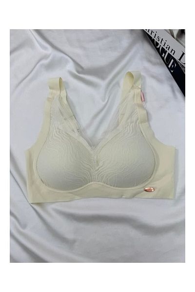 UMT Underwear Sutien detaliat din dantelă, fără sârmă, tăiat cu laser, cu tampon detașabil