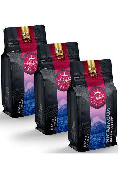 Anisah Coffee Nikaragua Volkanik Topraklar Filtre Kahve | 3x250g | Zengin Aro...