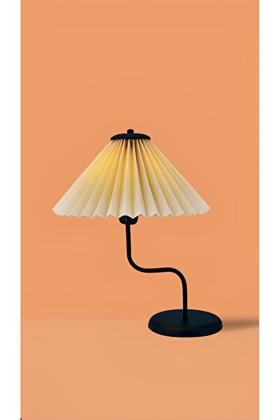 burenze Exclusive Collection Masa Lambası Krem Abajur Tasarım Umbrella Abajur...